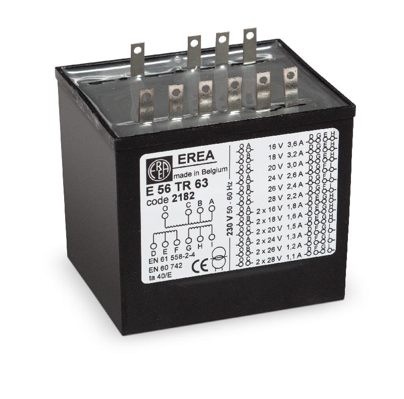 E 56TR63 - Transformateur monophasé de protection 63VA - Upri 230V - Usec 16 à 56V_0
