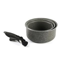 Excelsa set de 3 casseroles Country Rock 16-18-20 en aluminium gris - aluminium 68386_0