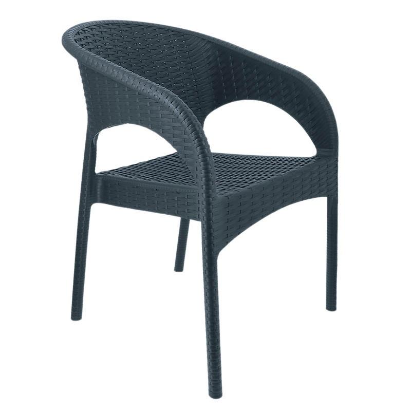 Fauteuil polypropylène Panama - GRIS_0