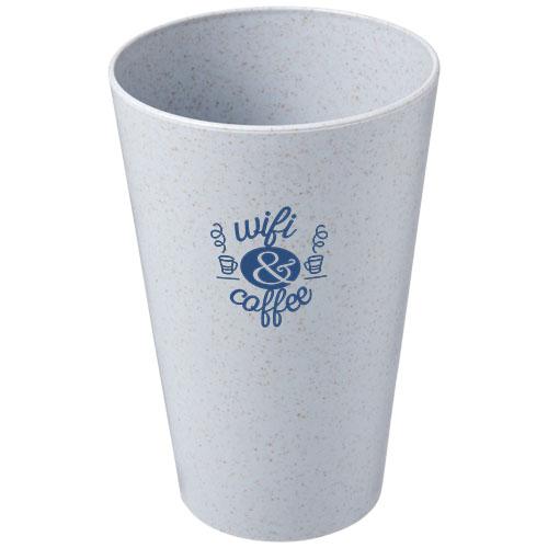 Gobelet en paille de blé 430 ml Gila - Paroi simple en fibre de paille et plastique PP_0