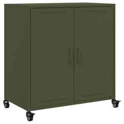 Helloshop26 - Buffet bahut commode armoire meuble de rangement organisateur cuisine salle de séjour salon olive 68,5 x 39 x 72 cm 02_0036588 - 300021_0