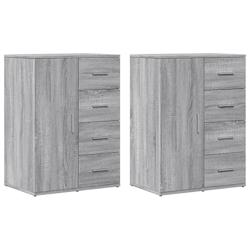 Helloshop26 - Buffet bahut commode armoire meuble de rangement organisateur cuisine salle de séjour salons lot de 2 sonoma 59 x 39 x 02_0036952 - 300_0