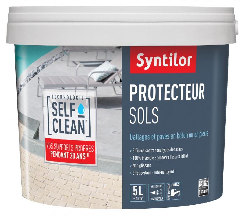Imperméabilisant sol extérieur - SYNTILOR incolore mat - 5L - effet perlant, anti-UV, anti-intempéries_0
