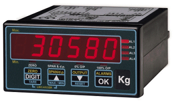 Indicateur de process int2p - afficheur 6 digits - entrée process 4-20mA, 0-10V - alimentation AC/DC - sortie analogique, numérique, alarme_0