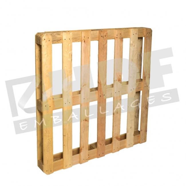 Palette en bois demi-lourde d'occasion - Dimensions 1200x1200_0