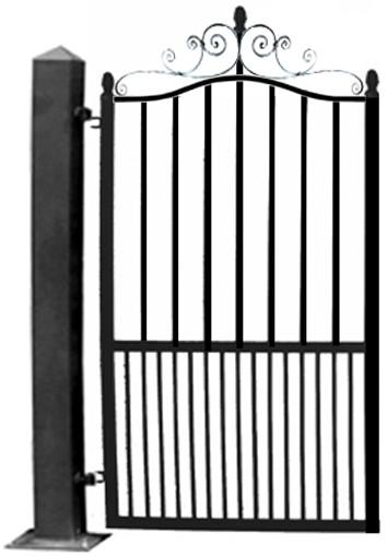 Portillon galbé en aluminium - GENES G16 - conception artisanale - 12 couleurs au choix_0
