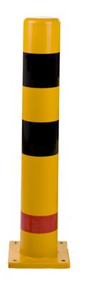 Poteau de protection en polyuréthane - Référence 93.950.355 - Ø159mm - Hauteur 1000mm - Base acier renforcée_0