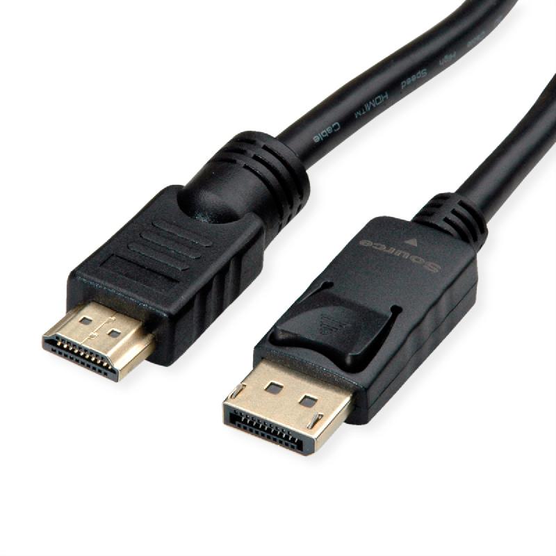 Roline câble displayport dp - uhdtv, m/m, noir, 7,5 m_0