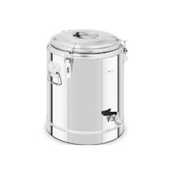 Royal Catering - Royal Catering Conteneur Isotherme Boîte Norvégienne RCTP-30ET (22,5 L, Fermoirs Grenouille, Robinet De Vidange, Acier Inoxydable,_0