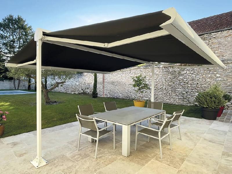 Store Double Pente 265 Toile UO Best Solaire Électrique (Moteur Télécommande) Coffre Intégral en Sur Mesure Référence: Store Solaire D-P 265 UO Best_0