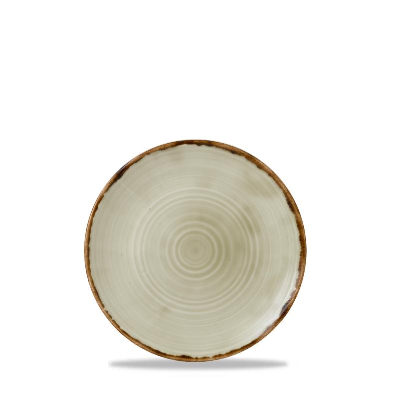 ASSIETTE COUPE PLATE ROND BEIGE PORCELAINE Ø 23 CM HARVEST DUDSON
