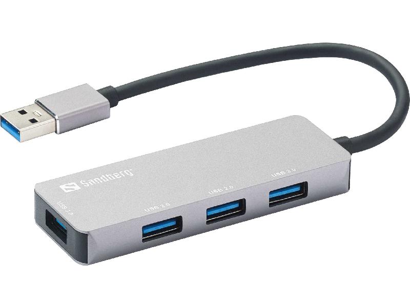 SANDBERG 333-67 HUB & CONCENTRATEUR USB 3.2 GEN 1 (3.1 GEN 1) TYPE-A 5_0