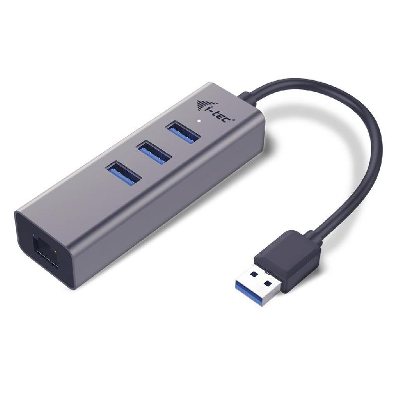 I-TEC U3METALG3HUB USB 3.0 (3.1 GEN 1) TYPE-A 5000MBIT/S GRIS HUB & CO_0