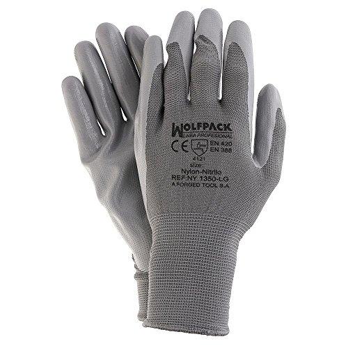 Gants de protection WOLFPACK GLOVEX 15032004 - Taille 8'' - Revêtement latex pour micromécanique et automobile_0