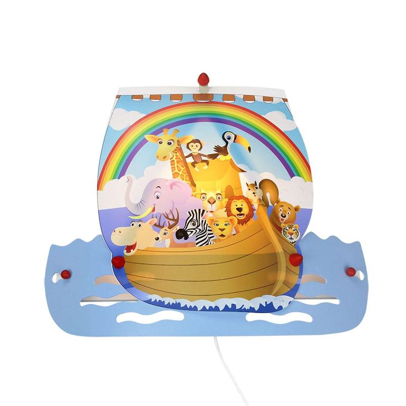 ELOBRA APPLIQUE ARCHE NOAH EN BLEU CLAIR, AVEC PRISE