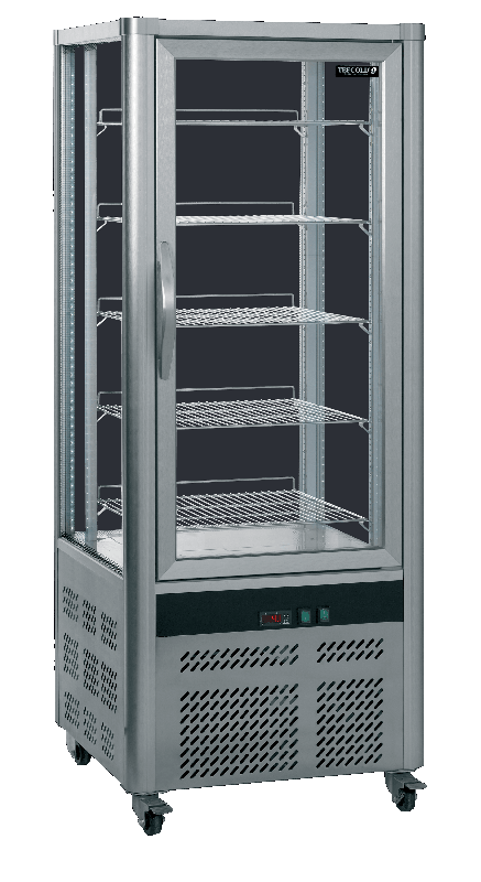 Armoire vitrée réfrigérée UPD200 - design contemporain en aluminium - double vitrage et froid ventilé_0