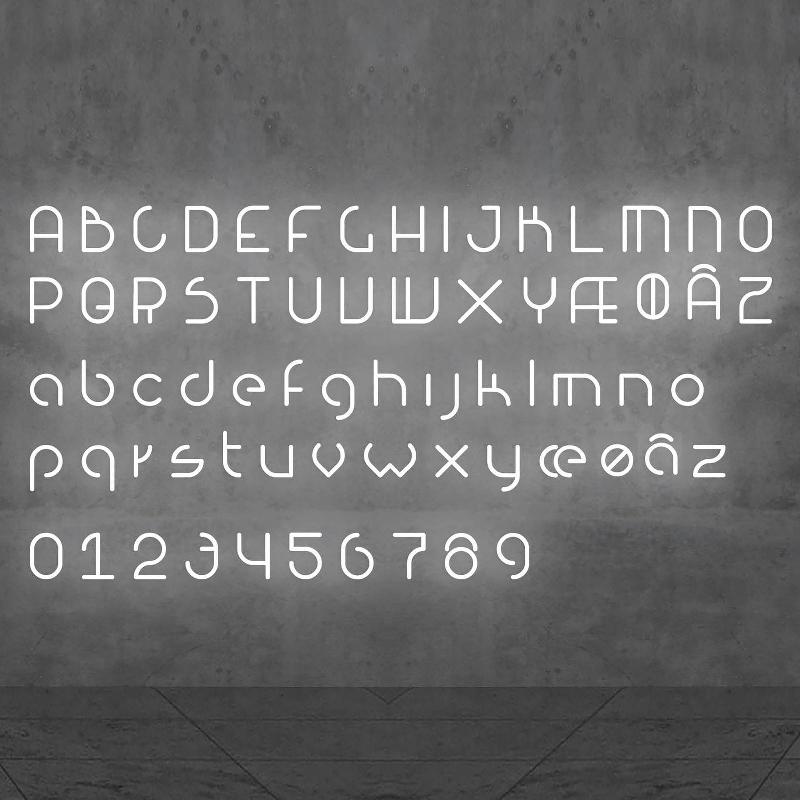 ARTEMIDE ALPHABET OF LIGHT APPLIQUE MINUSCULE V