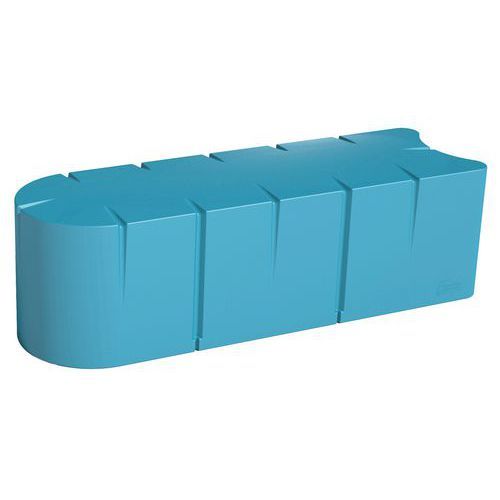 BANQUETTE CONNEXIO 4 PLACES 1412 CM - BLEU PASTEL RAL 5024 - MANUTAN EXPERT