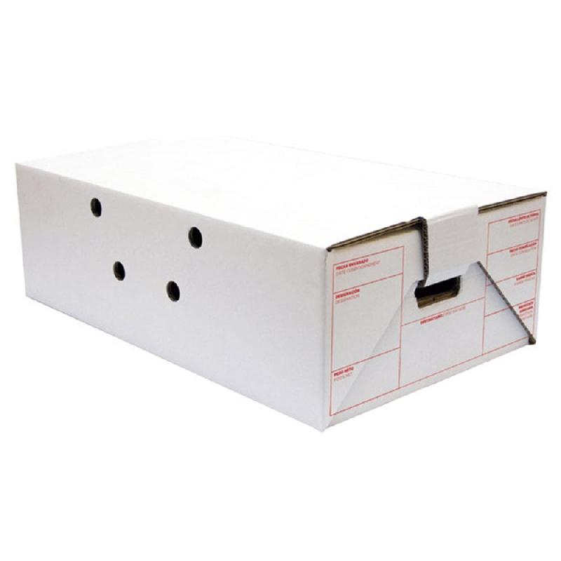 Boîte transport traiteur fermeture automatique carton blanc 59,5x37x19cm -par 15_0