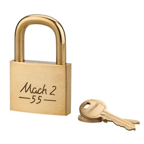CADENAS À CLÉ LAITON AVEC ANSE LAITON - MACH.2 - POUR L'EXTÉRIEUR - 55 MM FTH THIRARD