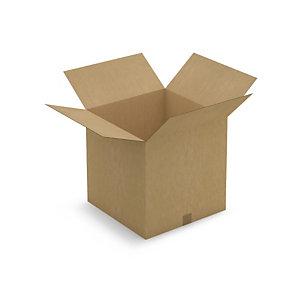 CAISSE CARTON BRUNE SIMPLE CANNELURE RAJA 45X45X45 CM