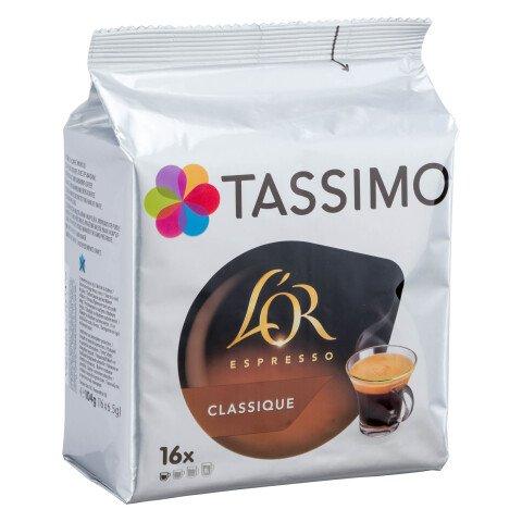 CAPSULES DE CAFÉ TASSIMO L'OR ESPRESSO CLASSIQUE - PAQUET DE 16