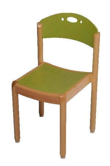 CHAISE OPHÉA 4 PIEDS EMPILABLE COLORIS VERT KIWI_0