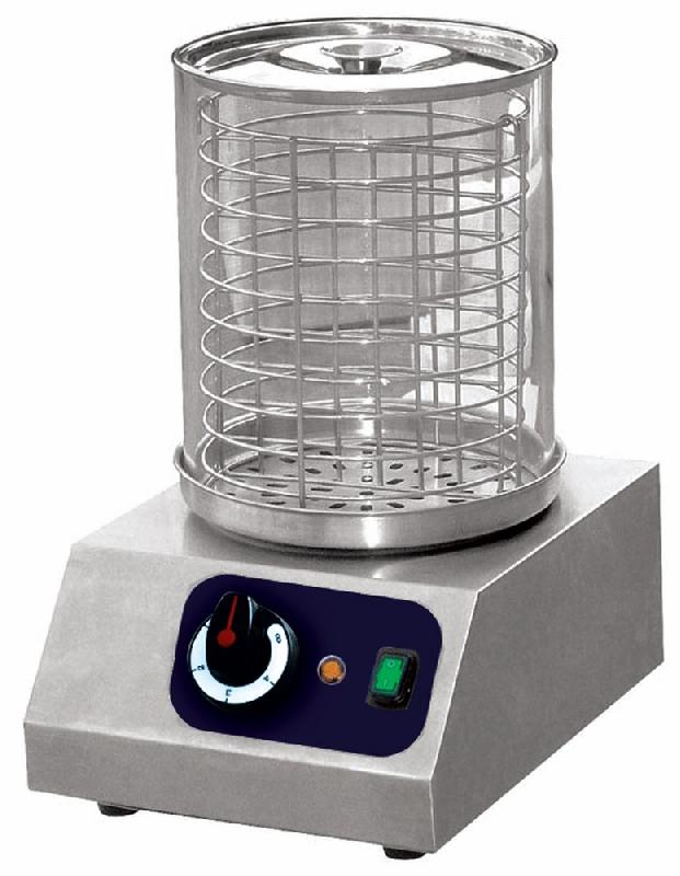 Chauffe-saucisses avec conteneur en pyrex - capacité 40 saucisses - modèle Virtus 2107G - alimentation électrique 450W_0