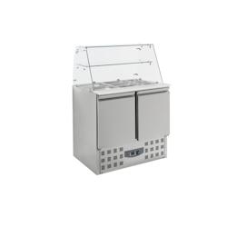 CombiSteel Saladette réfrigérée vitrine en verre2 portes - 3667335010752_0
