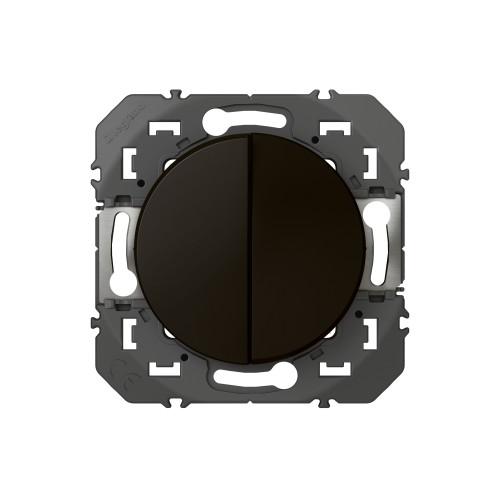 COMMANDE D'ÉCLAIRAGE - DOUBLE POUSSOIR - DOOXIE - NOIR LEGRAND