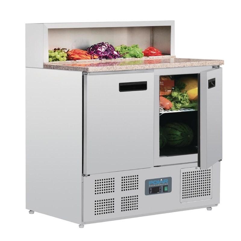 Comptoir de préparation réfrigéré à pizzas 288L Polar Série G G603 Polar_0