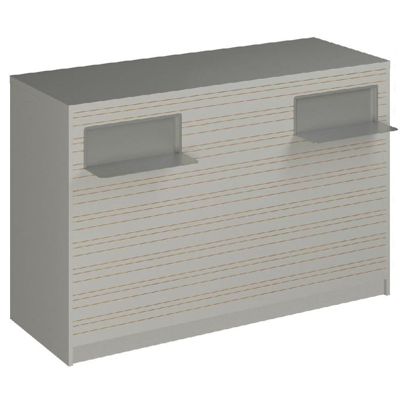 Comptoir Vertigo H T04 dble nat. L150cm - 3 tab.Coulis. 6tab.Amovib - blanc mat_0