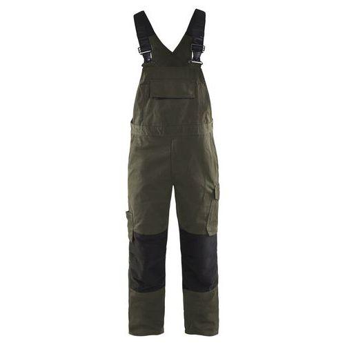 COTTE À BRETELLES STRETCH VERT OLIVE/NOIR TAILLE 48C - BLAKLADER