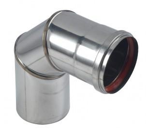 Coude RIGIDTEN Inox 90° + Joint - Ø 80_0