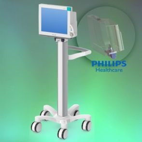 Chariot médical eCart Philips 2 - Pré-configuration pour monitoring Philips Intellivue Series - Ergonomie et hygiène - 25 kg_0