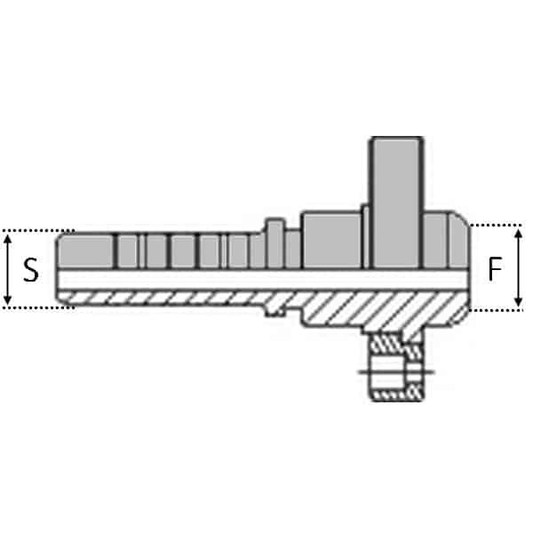 Embout femmelle - SFPF - IN - Double accrochage - Cône 24° - 8 , 1/2