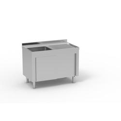 ERATOS Meuble Plonge Gamme 700 Aisi-304 18/10 1200X700X850 - 1 Cuve 500X500X300 - Egouttoir A Droite FMM-127/11D - Acier inoxydable 18/10 FMM-127/11D_0