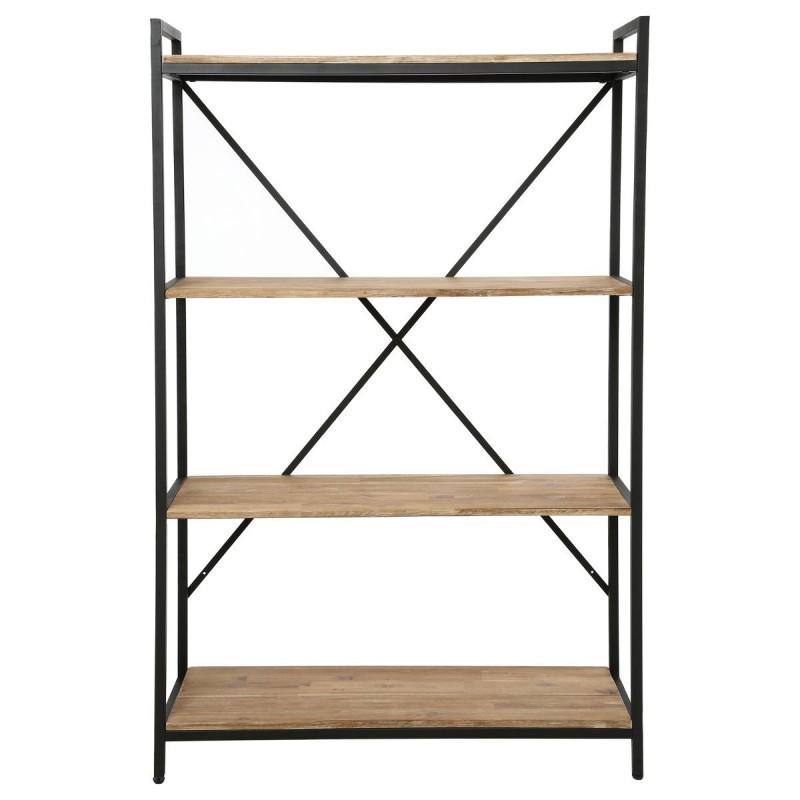 Étagère design 4 niveaux 141 cm marron - Bois & Métal - Paris Prix_0