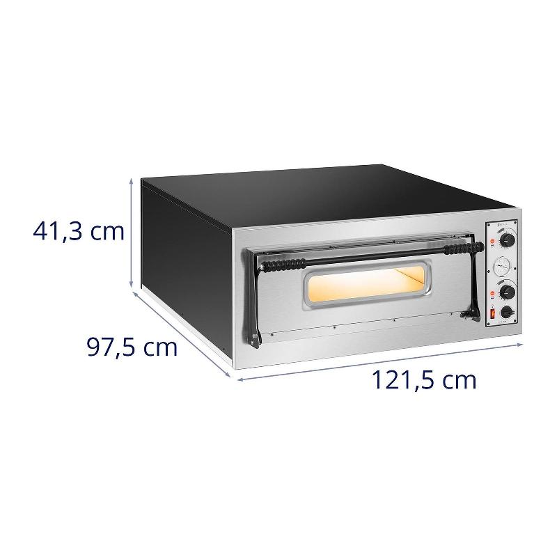Four à pizza professionnel électrique 6 pizzas ø 32cm 400v_0