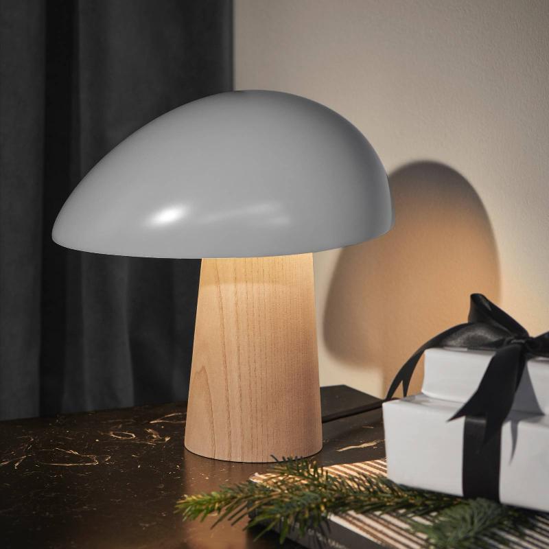 FRITZ HANSEN NIGHT OWL LAMPE À POSER, BLANC/FRÊNE