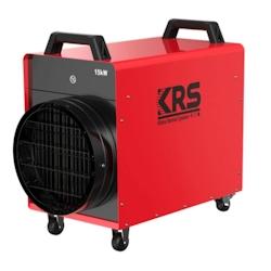 Générateur d'air chaud électrique KRS HE015C - Puissance [kW] 15 - Alimentation [V/Hz] 400/3-50 /IP 24 - Débit d'air [m³/h] 1520 - rouge acier HE015C_0