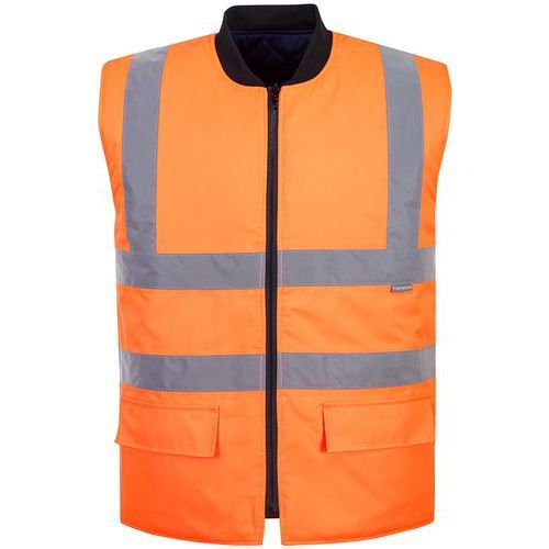 GILET HAUTE-VISIBILITÉ RÉVERSIBLE S469 ORANGE XL - PORTWEST