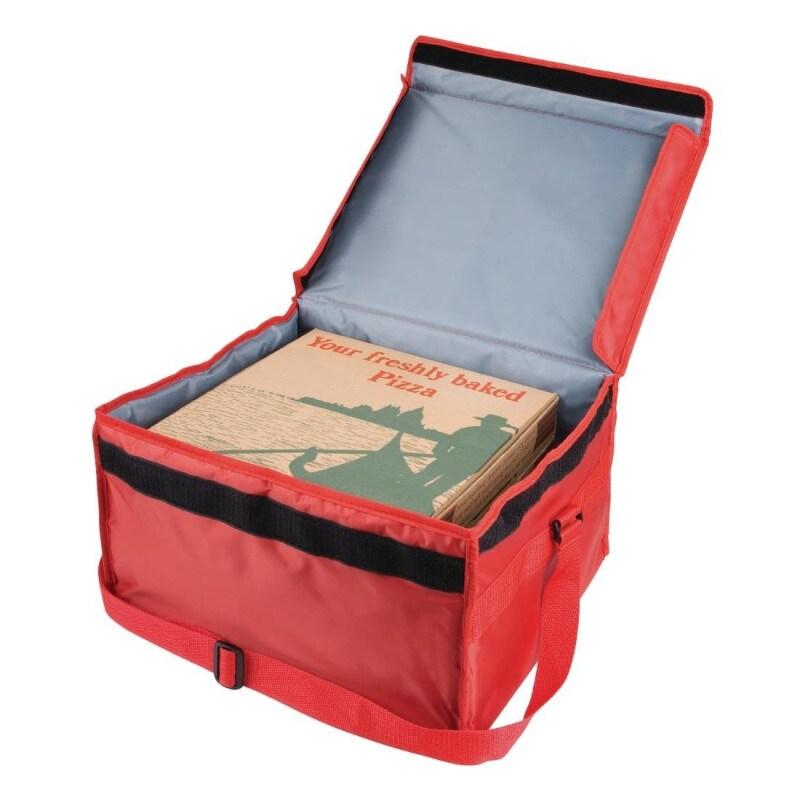 Grand sac de livraison pizza isotherme en nylon - 350 x 250 x 420 mm - VOGUE - 0615402045667_0