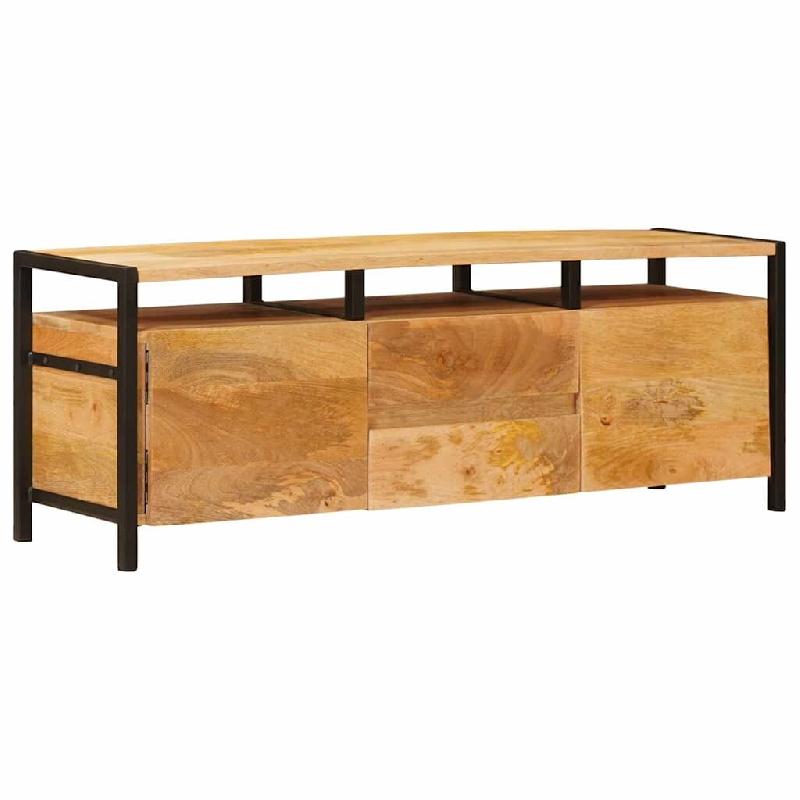Helloshop26 - Armoire de rangement avec tiroirs modernes 110 x 30 x 40 cm en bois de manguier massif marron 02_0058087 - marron Bois massif 3000240395_0