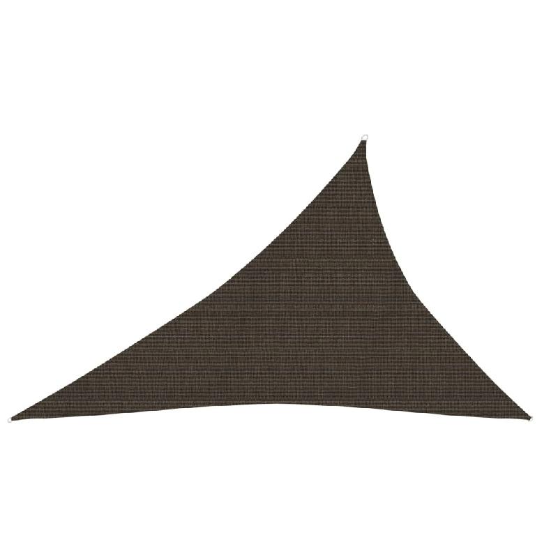 Helloshop26 - Voile d'ombrage 160 g/m² marron 3 x 4 x 5 m pehd 02_0009158 - marron 3000489947763_0