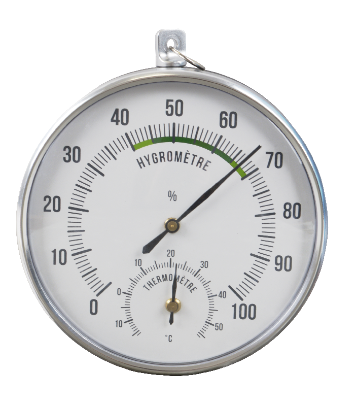 Hygromètre thermomètre à aiguille Stil - Mesure précise humidité et température - Réf. 890101_0