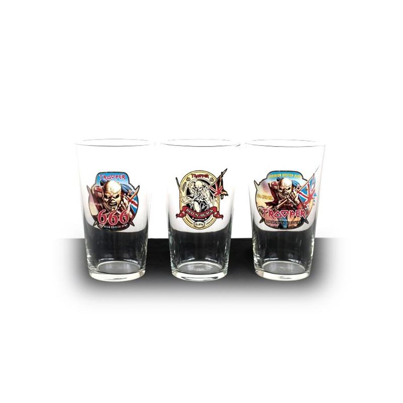 VERRES A BIERE - IRON MAIDEN TROOPER VERRES *3 50C_0