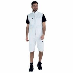 Lafont - Bermuda de travail coton majoritaire IOLITE Blanc Taille 2XL - XXL blanc 3609705766937_0