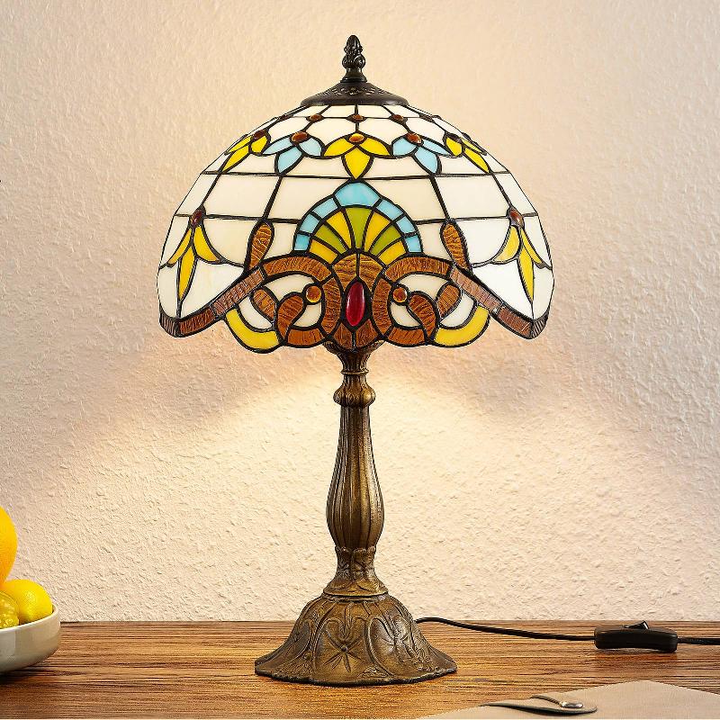 LINDBY AUDREY LAMPE DE TABLE AU STYLE TIFFANY