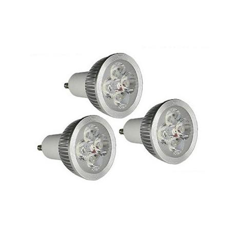 Lot de 3 ampoules LED GU10 - 4W haute intensité - Blanc neutre - GreenSensation_0